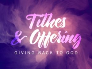 Tithes and Offerings purple